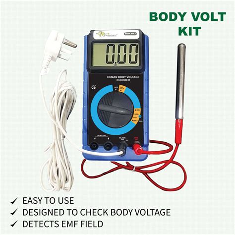 Body Volt Meter Kit (Human Body Voltage Checker) – Grounding Mat