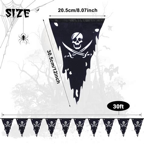 Tatuo 90 Ft Pirate Banner, Halloween Jolly Roger Banner India | Ubuy