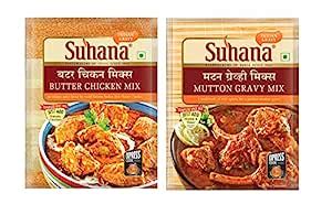 Suhana Mutton Gravy & Butter Chicken Spice Mix |Easy to Cook - Combo of ...