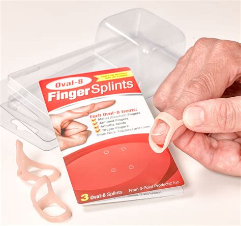 Amazon.com: Oval-8 Finger Splint Graduated Set - Sizes 8, 9, 10: Health ...