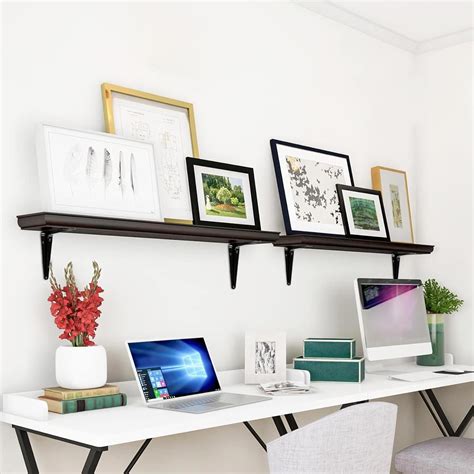 Buy Tengchang 20 Packs Metal Floating Shelf Bracket, 10 x 8 Shelf ...