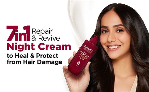 BBLUNT 7 in 1 Repair & Revive Night Cream to Heal & Protect Hair ...