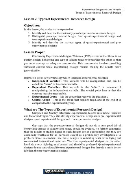 Image result for Types of Experiment Design