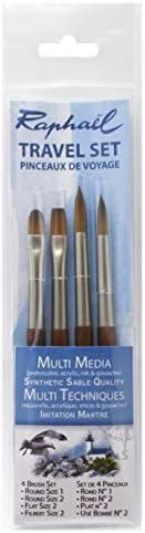 Sennelier Raphael Mini Precision Soft Synthetic Travel Brush - Size ...