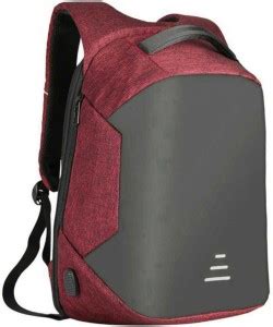 TRAVEL HAWK Anti Theft Laptop Bag For Men 30 L Laptop Backpack Maroon ...