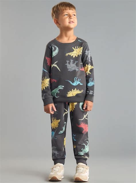 Buy Boys Dino Print Co-ord Set Online at just Rs. 1099.0 ...