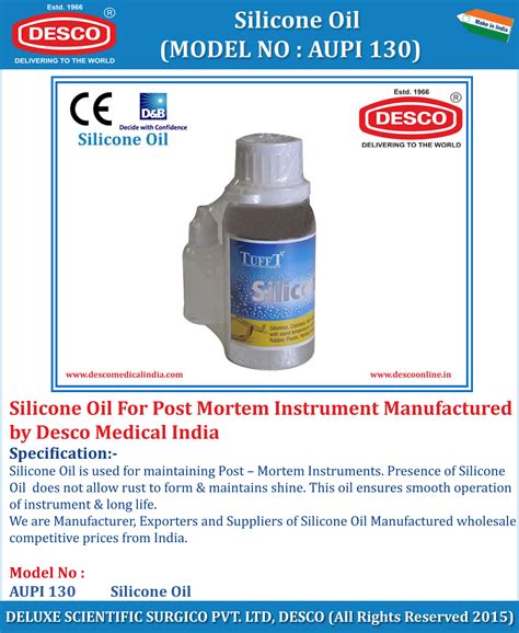 Autopsy Silicone Oil - Manufacturers, Suppliers & Exporters India