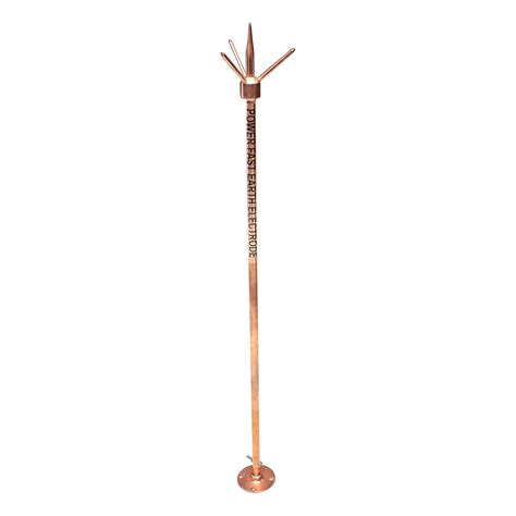 E-Damen Lightning Arrester Copper Bonded Solid 1 Meter Spike with Base ...