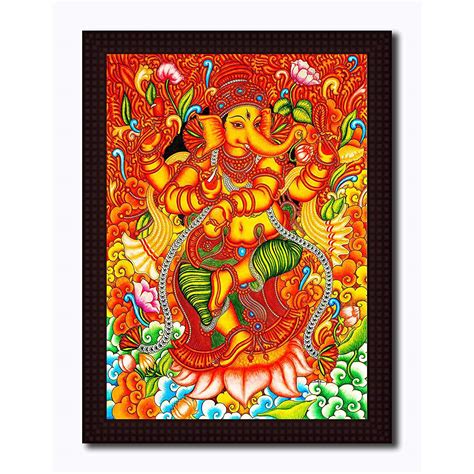 Tamatina Traditional Wooden Texture Framed Canvas Painting | Lord ...