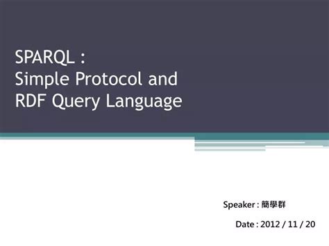 SPARQL Language 的图像结果