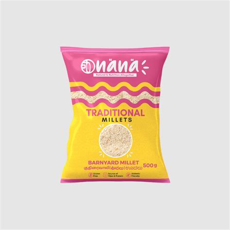 Nana Barnyard (Kuthiraivali | Oodalu | Jhangora) Millets - 500gms – nana