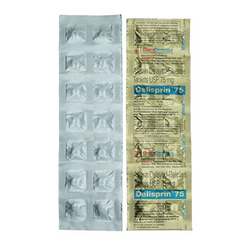 Delisprin 75 mg Tablet 14's Price, Uses, Side Effects, Composition ...