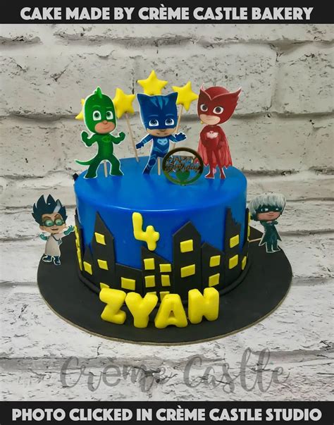 PJ Mask Team Cake – Creme Castle