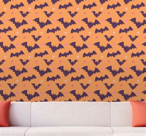 Bat Pattern cute halloween wallpaper