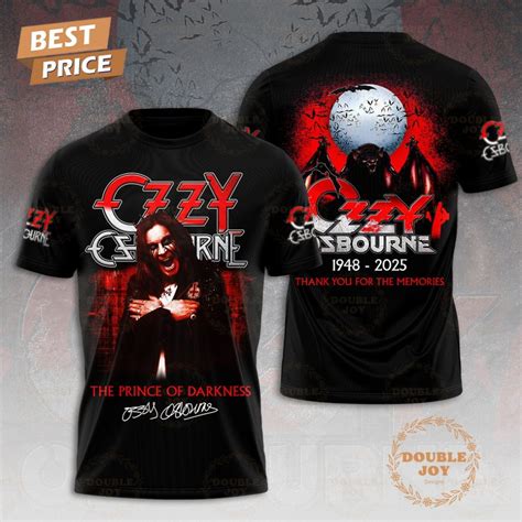 Ozzy Osbourne 77th Anniversary 1948-2025 Thank You For The Memories T ...