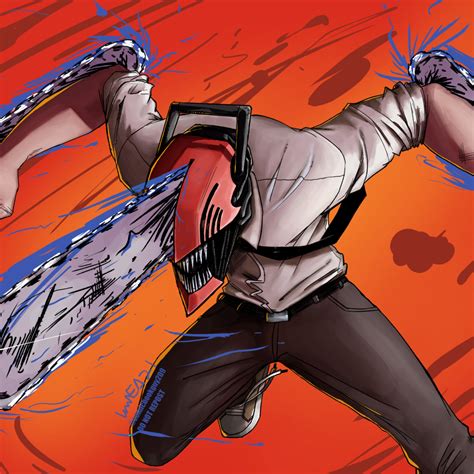 1024x1024 Resolution Anime Chainsaw Man Denji 4K Art 1024x1024 ...