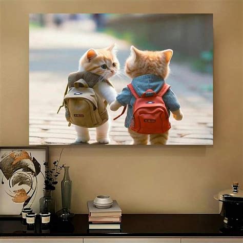 Charming School-Themed Canvas Art Poster, Whimsical & Creative Wall ...