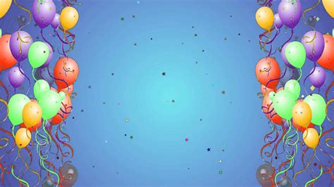 Baixe Fundode Tela De Zoom Com Balões E Confetes De Estrelas Para Feliz ...