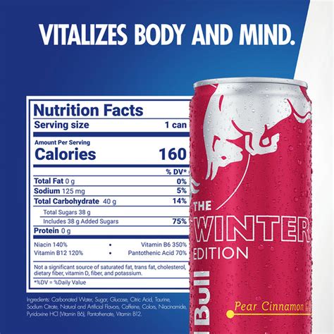 Red Bull Winter Edition Pear Cinnamon Energy Drink (12 fl oz) Delivery ...