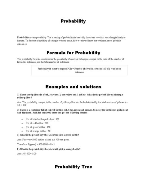 Image result for How to Solve Probability Formula