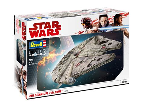 Buy Revell 06718 Star Wars Millennium Falcon (Han Solo) 1:72 Scale ...