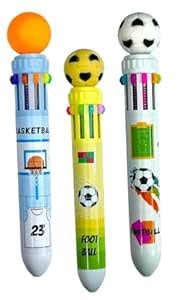 TERA 13 Kids 10-In-1 Color Pens Ballpoint Pen Set For Kids Football ...