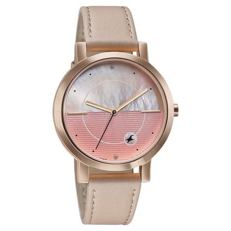 Buy Online Fastrack Style Up Quartz Analog Pink Mother Of Pearl Dial ...