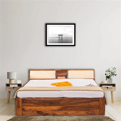 AIREN DECORE Sheesham Wood King Size Bed Without Storage Wooden Double ...