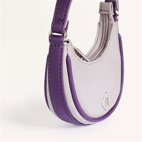 Mini Half Moon Purse Grey Online - Premium Mini Bag | Nestasia