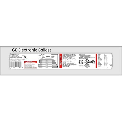 GE T8 4-Bulb Commercial Fluorescent Light Ballast 31250 at Lowes.com