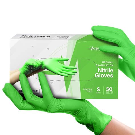 Amazon.com: FifthPulse Green Nitrile Disposable Gloves - 50 Count ...