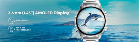 Fastrack Astor FR2 Pro 1.43" AMOLED Stainless Steel Smart Watch with ...