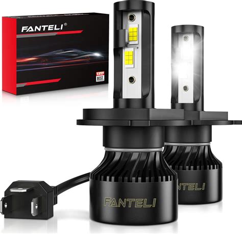 Amazon.com: FANTELI H4 LED Bulb, 30000LM 900% Brightness 12000K Blue ...