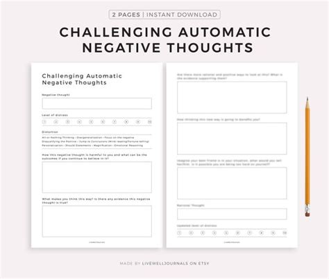 Image result for Automatic Negative Thinking Examples PDF