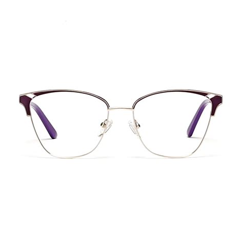 Cavolin Purple Gold Cat Eye Eyeglasses