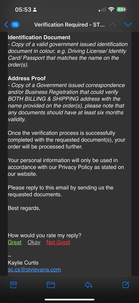 Stylevana asking for gov’t issued ID for verification. Is this legit ...