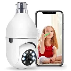 Buy Dr Vison Wi-Fi Camera CCTV Camera 1080p Wireless PTZ Bulb Shape ...