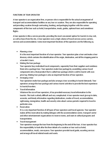 Image result for Function Tour Operator