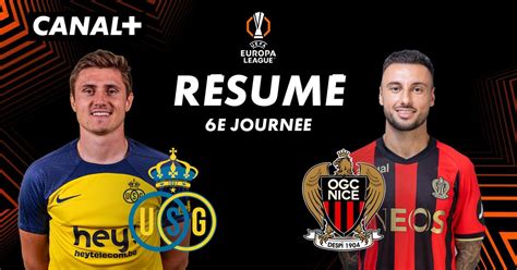 Le résumé de Union St Gilloise / OGC Nice en streaming direct et replay ...