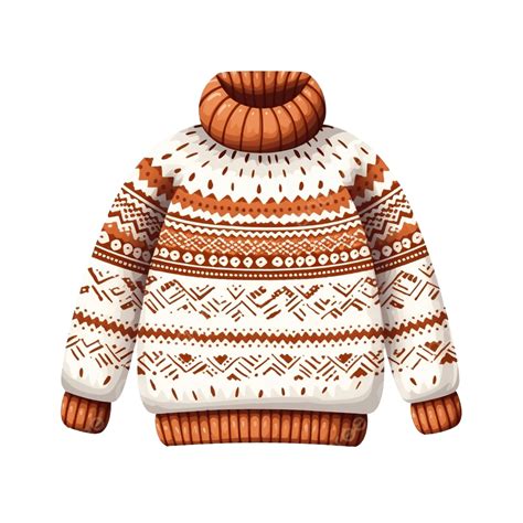 Woolen Warm Knitted Sweater Illustration Winter Autumn Element, Sweater ...