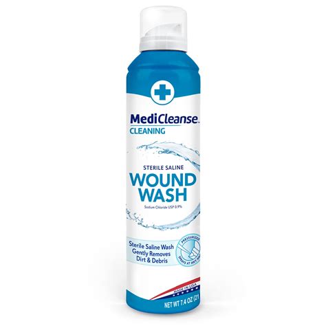 Snapklik.com : MediCleanse First Aid Sterile Saline Wound Wash
