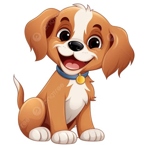 Cute Cartoon Happy Dog Png File, Dog Clipart, Cute Clipart, Happy ...