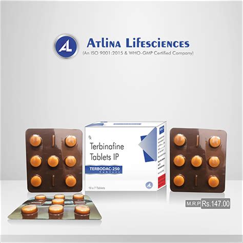 Terbodac - 250 Tablets Atlina Lifesciences Pvt. Ltd.