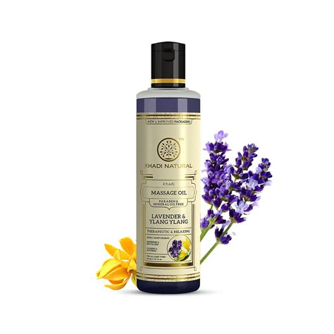 Khadi Natural Lavender & Ylang Ylang Massage Oil | Paraben, Mineral Oil ...