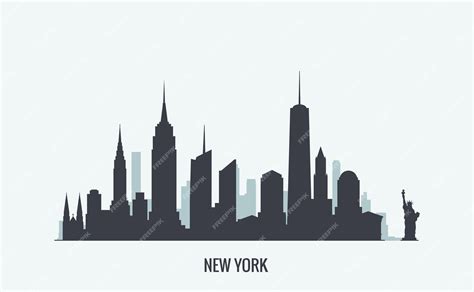 Premium Vector | New york skyline silhouette