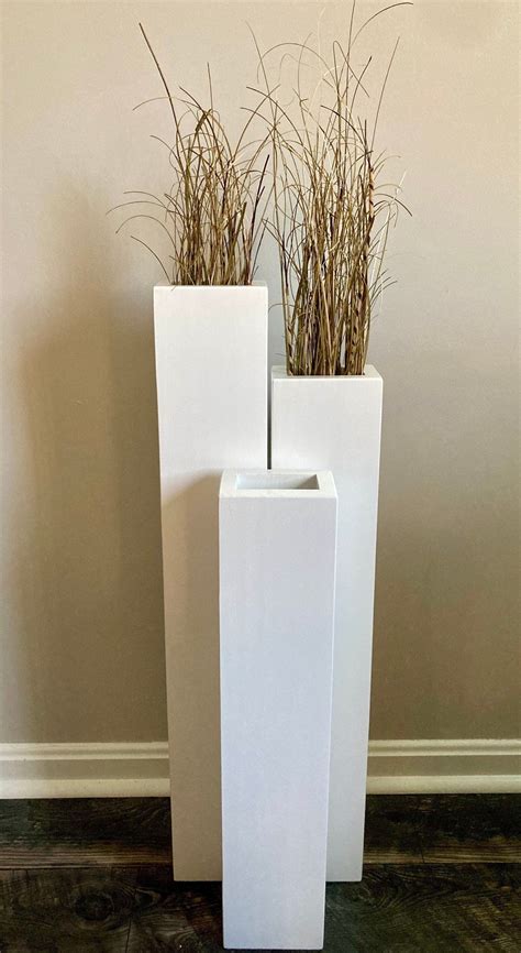 "Custom Order For Angela: Three 32" Vases" | Tall floor vases, Rustic ...