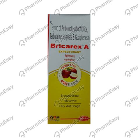 Buy Bricarex A Sugar Free Bottle Of 100ml Expectorant Online at Flat 15 ...