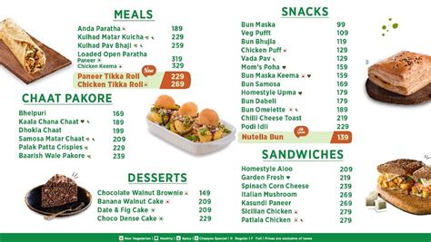 Menu at Chaayos Cafe Phoenix Palladium Mall, Mumbai, Block No. 2