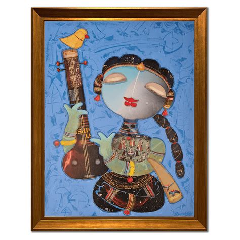 G Subramanian - The Singer | Contemporary Indian Art – KYNKYNY Art Gallery