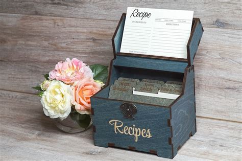 Image result for Recipe Card File Box